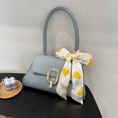 China Fashion lady bag 2022 spring and summer new bows lady bags square handbags small solid color decorative fashion for sale