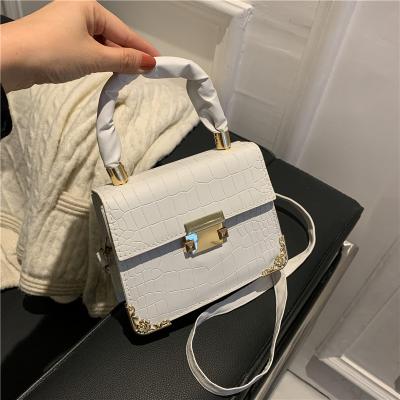 China High Quality Mini Women Hand Bags Shoulder Retro Casual Crocodile Pattern PU Leather Luxury Shoulder Bags for sale