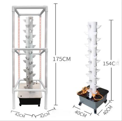 China Farms Tower Vertical For Lettuce Strawberry Garden Hydroponics Grow System With APP for sale