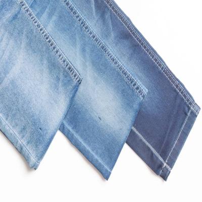 China Breathable Lightweight Denim Fabric High Quality Indigo Knit Look Jeans Cotton Denim Fabric for sale