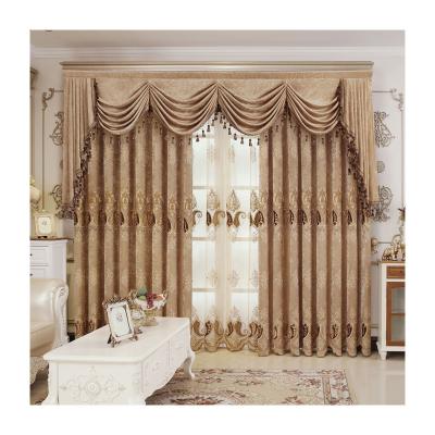 China Blackout Church Curtains Sets Hot Sale Items Cafe Chenille Embroidered Living Room Luxury Polyester Window PVC Flat Bag Or Carton Woven for sale