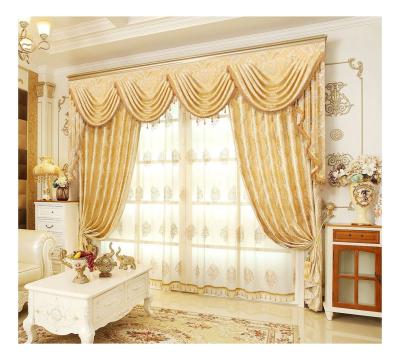 China Blackout Jacquard Fabric Kitchen Blackout Supreme Curtain Set For Bedroom Living Room Modern Grommet for sale