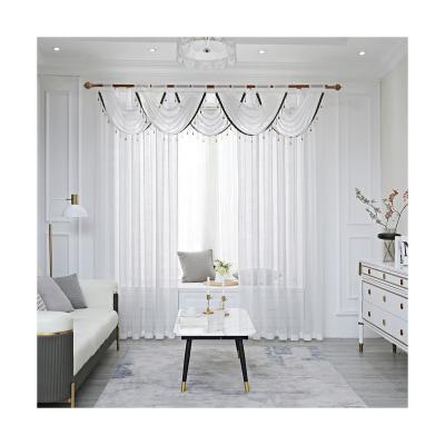 China Blackout Factory Supply European Style Sheer Voile Fabric Sheer Curtains And Tulle For Living Room for sale