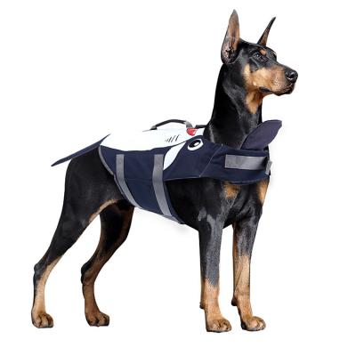 China Shark Pet Life Vest Buoyancy Jacket Dog Swimwear Pet Clothes Viable Summer for sale