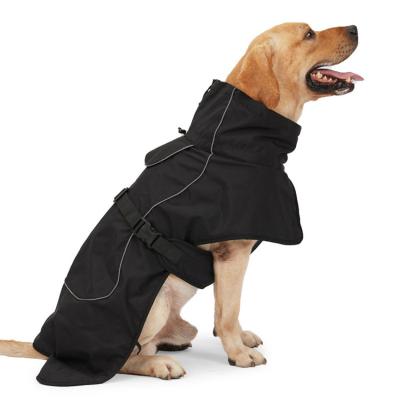 China Double Layer Warm Cold Proof Thickened Border Dog Winter Long Lasting Raincoat Clothes for sale