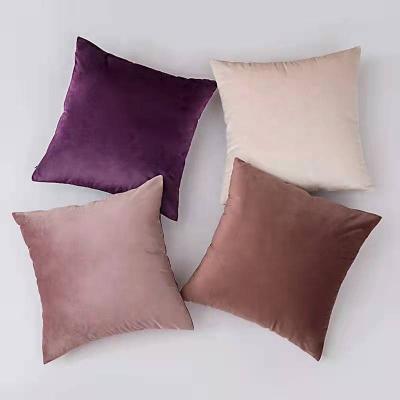 China Anti-Static Ready To Ship Velvet Pillow Case Velvet Pillow Covers Conjines Fuda for sale