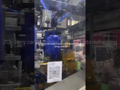 single cavity 25L Customized Jerrycan Blow Mold with handle double layer within auto-deflashing