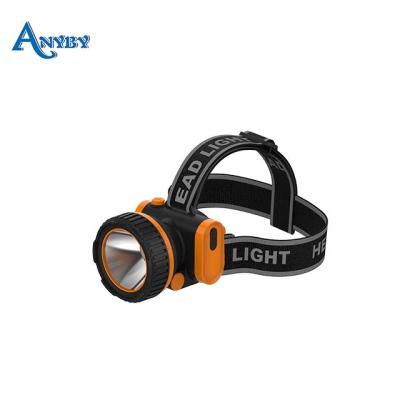 China Plastic lithium battery led head light head lamp for sale