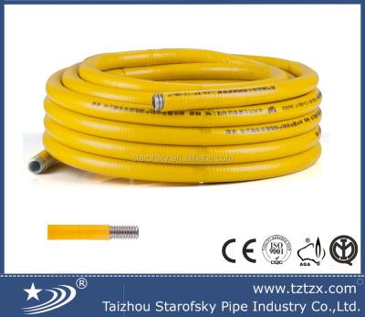 China High Quality DN12 Gas Stainless Steel 304/316L Metal Gas /LPG Hose/Pipeline/Tube With PVC Coating for sale