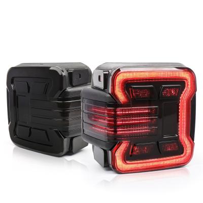 China Durable Black ABS Housing OVOVS USA Type Car Accessories Led Tail Lights Fern Led Tail Lights For 2018+ Jeep Wrangler Jl for sale