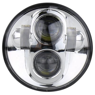 China Newest Project 5.75 Inch LED Headlight 5.75 Radiator Aluminum Body 3/4 Inch Motorcycle LED Headlight For H-arley davidson for sale