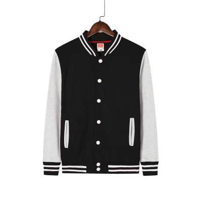 China Breathable Wholesale Fashionable All-match Sports Jacket Solid Color Baseball Casual Uniform for sale