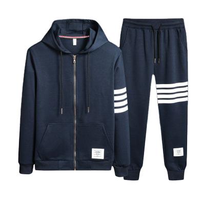 China 2021 Custom Men's Breathable Tracksuit Sets Fitness Sports Sweatpants And Hoodie Set Training Tracksuit For Men for sale