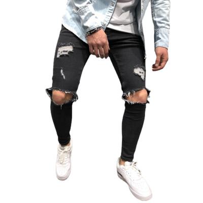 China New Style Breathable High Quality Jeans Ripped Slim Fit Men's Pants for sale