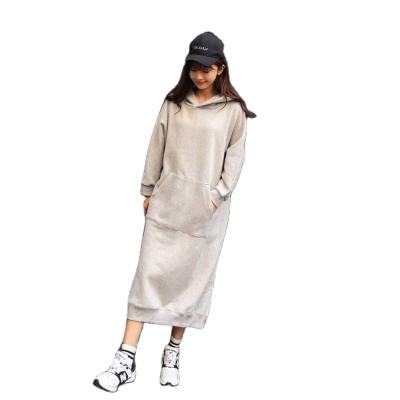 China Fashionable Women Mid Length Casual Wear Belly Breathable All-match Wholesale Tarpaulin Hoodie for sale