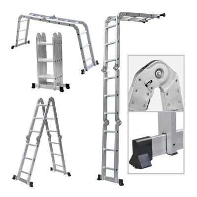 China 2.7/3.7/2.8/3.8/4.8/5.8m Folding Ladders Retractable Straight Ladders Foldable Telescopic Herringbone Ladder for sale