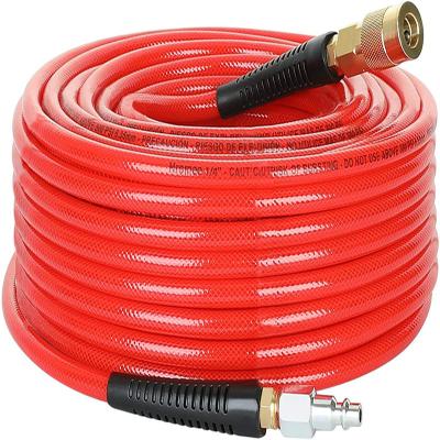 China Drilling 1/4-Inch X 100 Feet Polyurethane Air Hoses With Bend Ports PU Compressor for sale