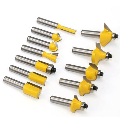 China Easy Operation 12Pcs Wood Router Bits Wood Cutter Bit Set Set 1/2