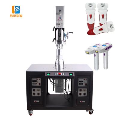 China Factory 20khz 2000W Ultrasonic Plastic Welding Machine with Double Head Vibration Friction Welding 2 Heads for sale