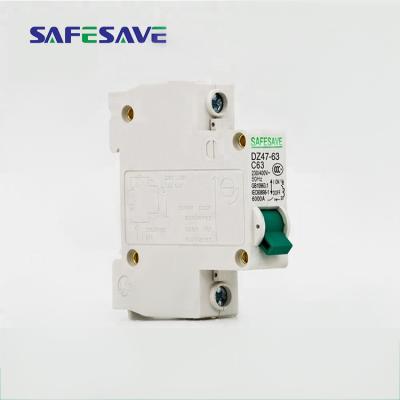 China White CE certification 50/60Hz over voltage protection mcb miniature breaker 6KA for sale