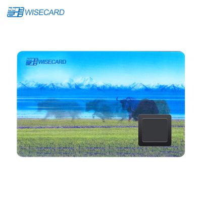 China Shiny Biometric Smart Card Access Control , Fingerprint Payment Card for sale