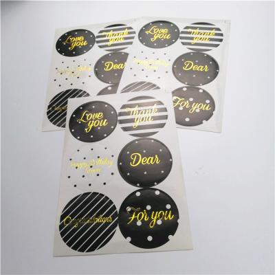 China Moisture-proof High Quality Private Design Custom Adhesive Paper Stickers for sale