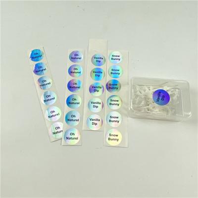 China Wholesale Food Moisture Proof Stickers Vintage Unique Designs Around Logo Sticker Luxury Blue for sale