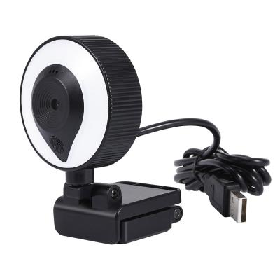 China 1080P 2K 4K PC Webcam Camera with Ring Light for Computers Laptop Auto Focus Streaming W20 for sale