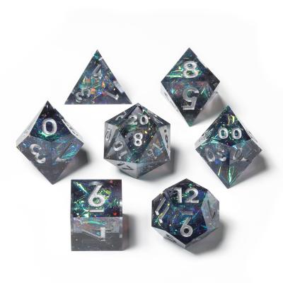 China Dnd DND Dies Handcrafted Resin Dies Set With Cutting Edges For TTRPG Dungeons And Dragons Tabletop Role Playing Game for sale