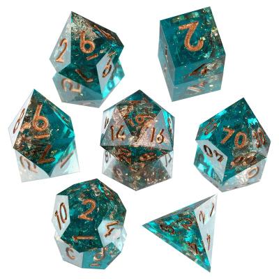 China Resin polyhedron game dnd die sets dungeons and dragons die cut game resin unique design dies for tabletop board games OEM/ODM DropShipping for sale