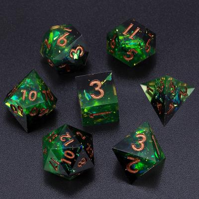 China DND Game TTRPG MTG Math Teaching Explore 2022 New Design Mini Planet Kickstarter Dice Polyhedron Resin Die Set D&D RPG Dungeons and Dragons Die Cut Board Games Custom Factor for sale