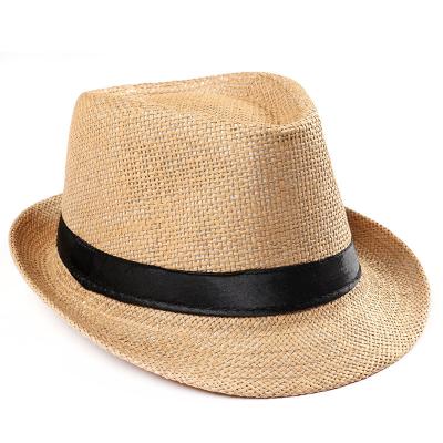 China Eco - Friendly Summer Man Outdoor Straw Hats Sun Hat Straw Beach Hats for sale