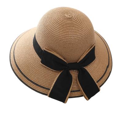 China Eco-friendly straw hats women personalized summer sun hat leisure fashion sunproof female wide brim straw hat for sale