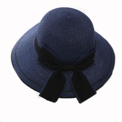 China Custom Logo Women's Beach Straw Hats New Fashion Women's Straw Hat Wide Brim Sunscreen Cool Wide Brim Eco-Friendly Straw Hat for sale