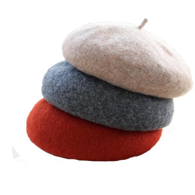 China New Brand 100% Custom Beret Hat Wool Beret Hat Customized Soft Warming Casual Cotton Beret Hat For Women Man for sale