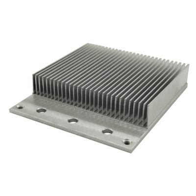 China Aluminum Heatsink Price Customized Aluminum Heatsink Box For LED Heatsink Anodized Silver Black Fin for sale