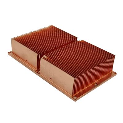 China Heatsink Customized High Density GPU Heatsink Copper Heatsinks With Ultra Thin Skiving Fin for sale