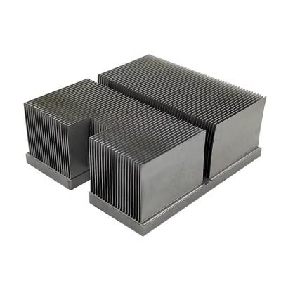 China Big Radiator Customized Aluminum Radiator For High Power Inveter Precision Skived Fin Cooling Radiator for sale