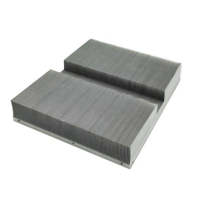 China Cooler High Power Inverter Precision Skived Aluminum Fin Heatsink Customized Pin Fin Radiator for sale