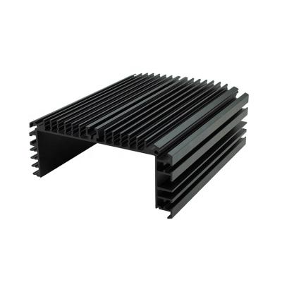 China Pin Fin Heat Aluminum Sink Radiator Factory Supply Aluminum Profile Extruded Heatsink Black Anodized for sale