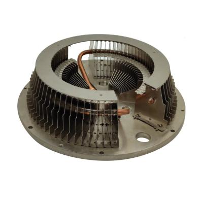 China Heatsink 1000W 500W Compact Heat Pipe Electroplate Aluminum Welding Heat Sink For High Power LED Lighting for sale