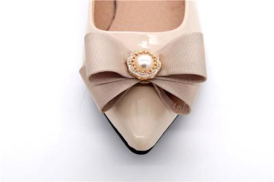 China Hanging Plating Shoes Bow Tie 55*45mm With Special Cloth Material for sale