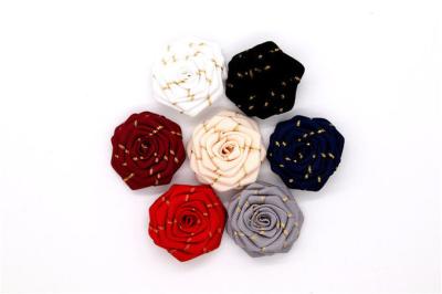 China Beautiful Satin Ribbon Flowers Special Cloth Material For Shoes for sale