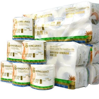 China Kinggrace Papel Hygienic Paper Flexible And Smooth Toilet Paper Eco - Friendly for sale