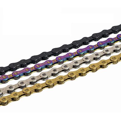 China Bicycle Chain 8 Chain 9 10 11 12S Speed ​​MTB Mountain Bike, Neon, Silver, Black, Gold, 114/120/126L for sale