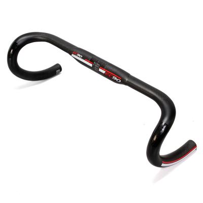 China Road Bikes New 2021 All-Carbon Fiber Road Bike Handlebar Rocker Handlebar Carbon Fiber 3K Carbon Stripes for sale