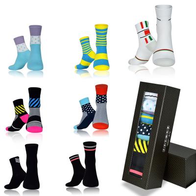 China Breathable Mountain Bike Custom Road Cycling Breathable Elastic Antibacterial Reflective Bicycle Cycling Socks for sale