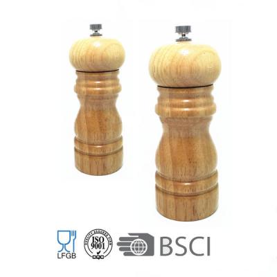 China pepper mill grinder Rubber Wood for sale