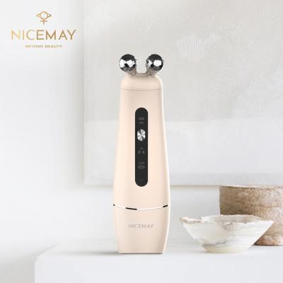 China Nicemay Photon Rechargeable Therapy Face Lift Radio Frequency LED Micro-Current Anti-Wrinkle Beauty Device for sale