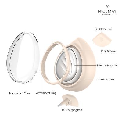 China Skin Tightening Nicemay Portable Home Use Drop-Shape Mask Absorb Tool Thermal Photon Mask Treatment Device for sale